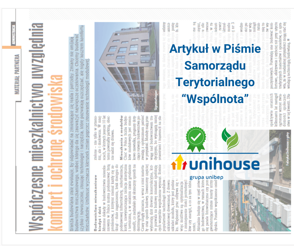 Współczesne mieszkalnictwo uwzględnia komfort i ochronę środowiska