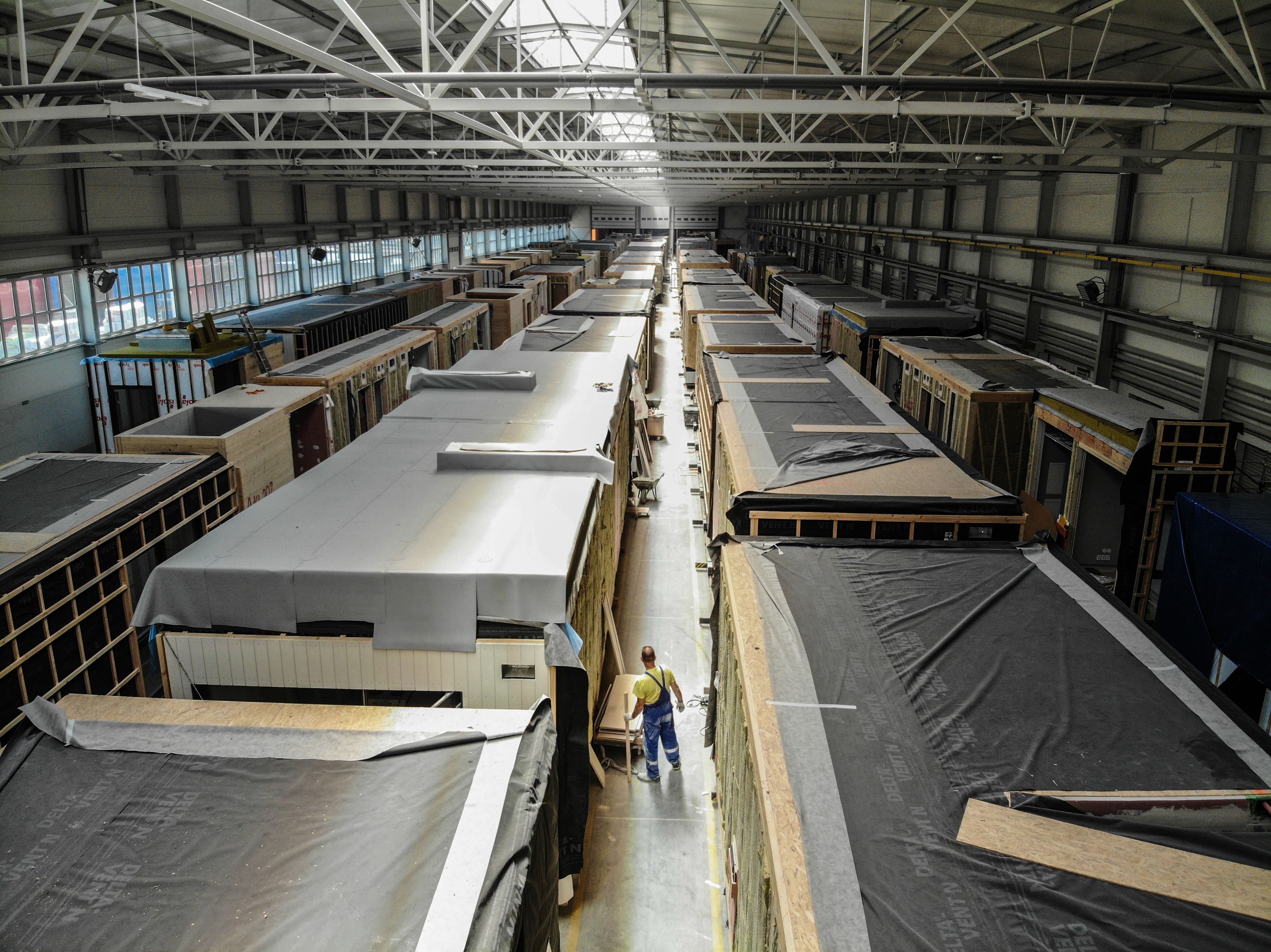 Modułowe budynki mieszkalne dla uchodźców