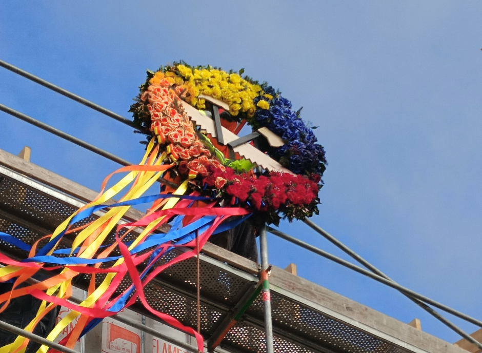 Modułowy budynek wielorodzinny Trzebiatów uroczysta wiecha