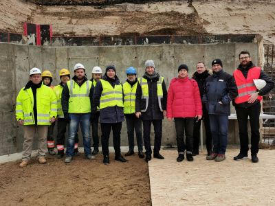 Construction of a multi-family building in Gdańsk in progress