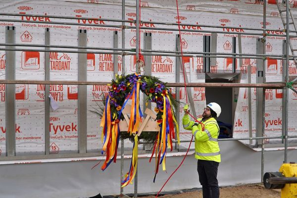 Wiecha na budynku SIM KZN Zachodniopomorskie w Barwicach