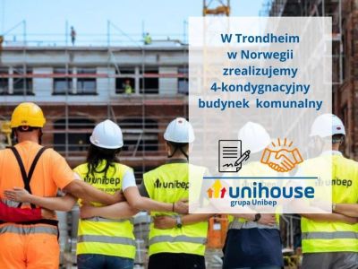 Unihouse z umową na realizację 4-kondygnacyjnego budynku w Trondheim w Norwegii