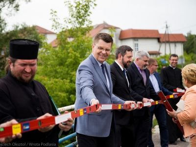 We are constructing a bridge on the Supraśl River