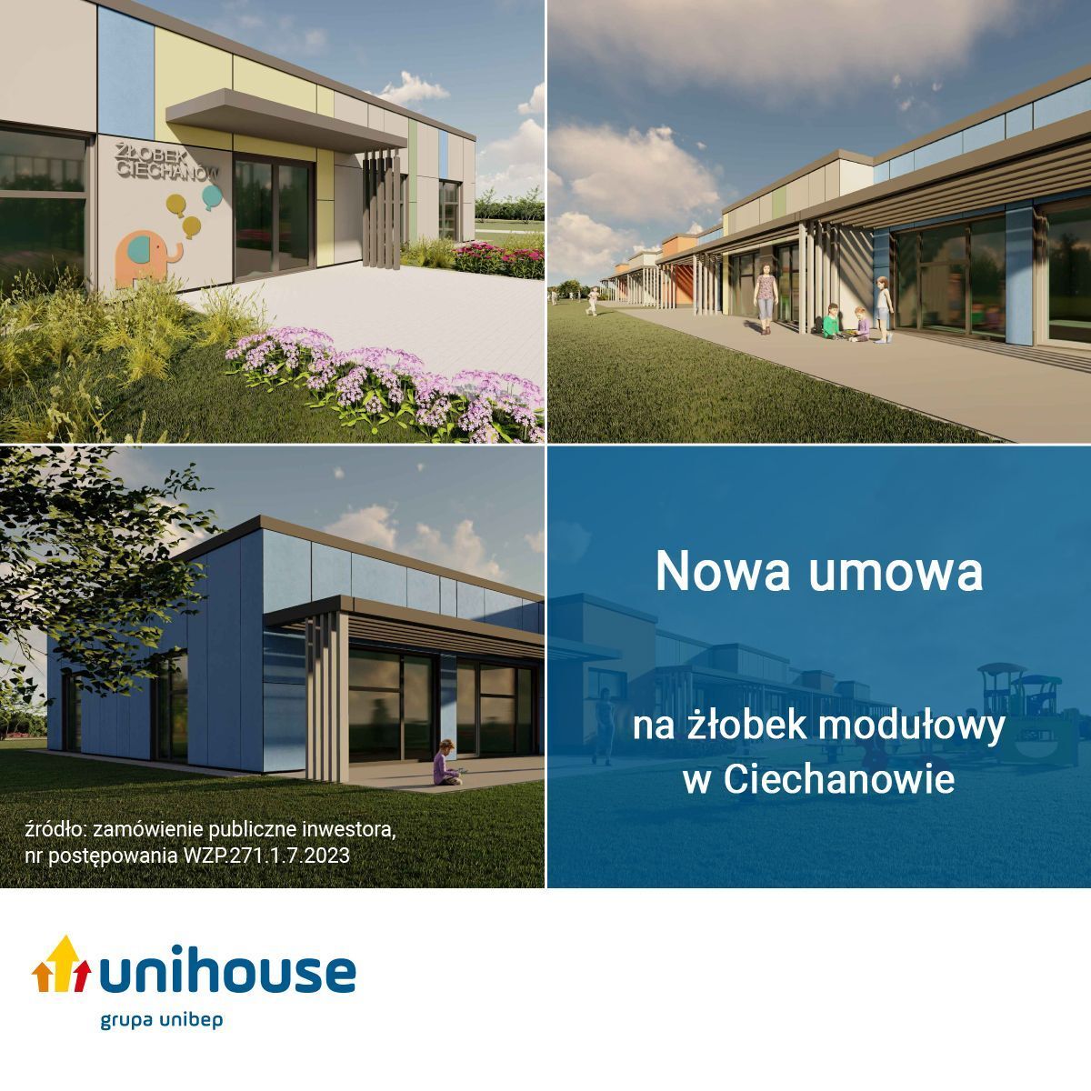 Unihouse buduje żłobek modułowy w Ciechanowie